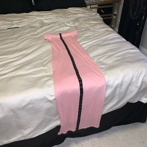 Pink tube top dress